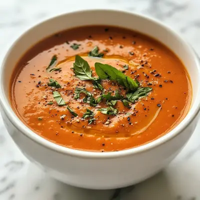 Thick and Creamy Tomato Soup Recipe | Rich & Velvety Homemade Soup