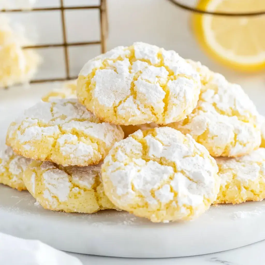 Delicious Lemon Crinkle Cookies Recipe – Easy, Soft & Zesty Treats