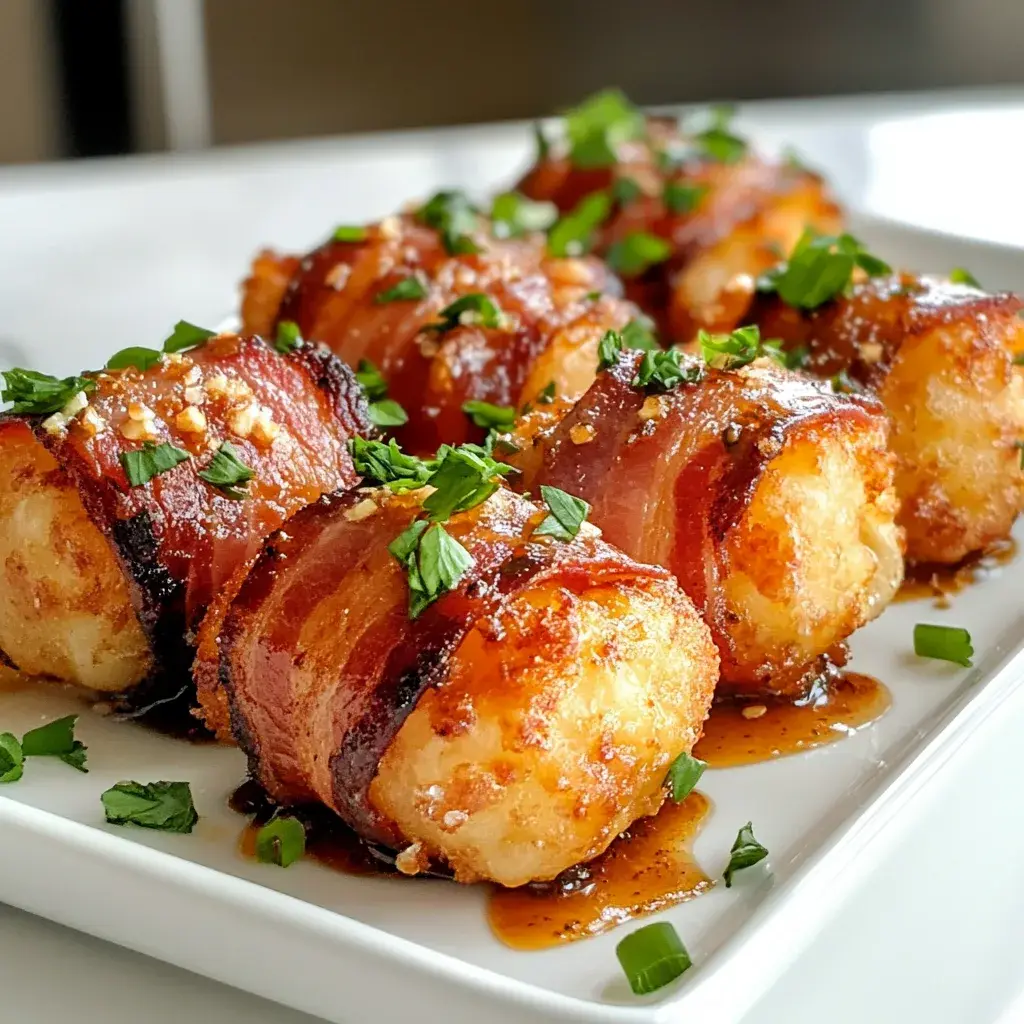Irresistible Bacon Wrapped Tater Tot Bombs Recipe | Crispy & Cheesy Snack Ideas
