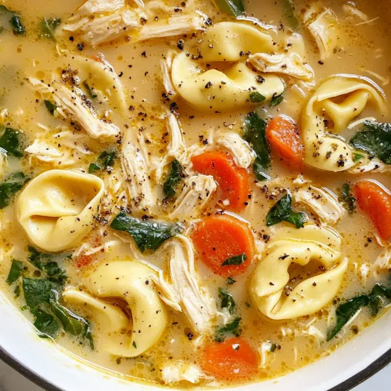 Easy Slow Cooker Chicken Tortellini Soup Recipe | Comforting & Quick Meal