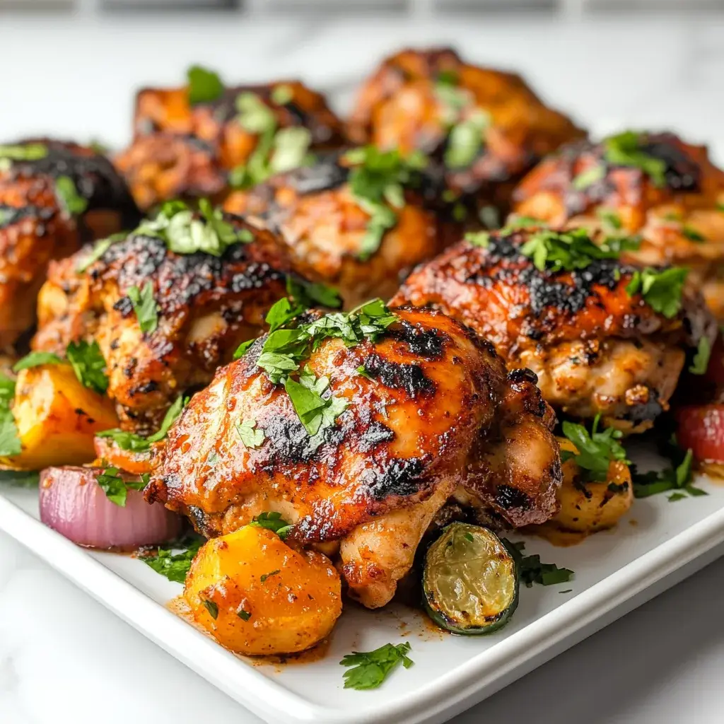 Crockpot Greek Yogurt Tandoori Chicken Thighs with Vegetables – Easy Slow Cooker Recipe