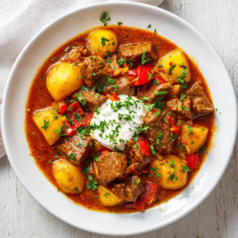 Slow Cooker Hungarian-Style Goulash with Paprika & Potatoes | Easy Hearty Recipe
