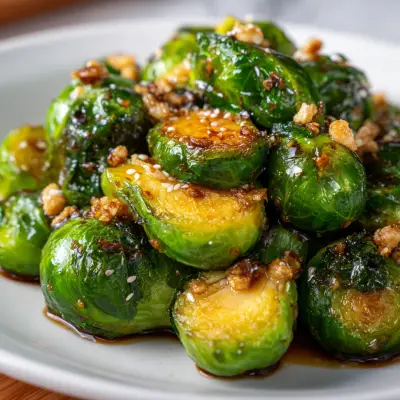 Delicious Teriyaki Glazed Brussels Sprouts Recipe – Sweet & Savory Side Dish