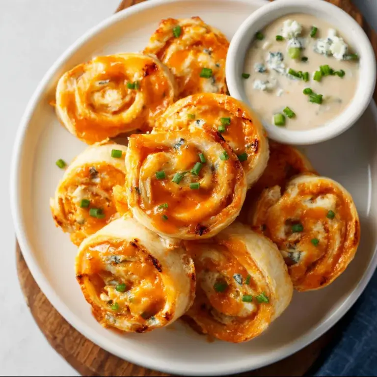 Buffalo Chicken Pinwheels Recipe – Easy, Spicy Appetizer Snack