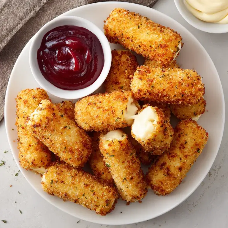 Homemade Crispy Mozzarella Sticks Recipe | Easy & Delicious Snack Idea