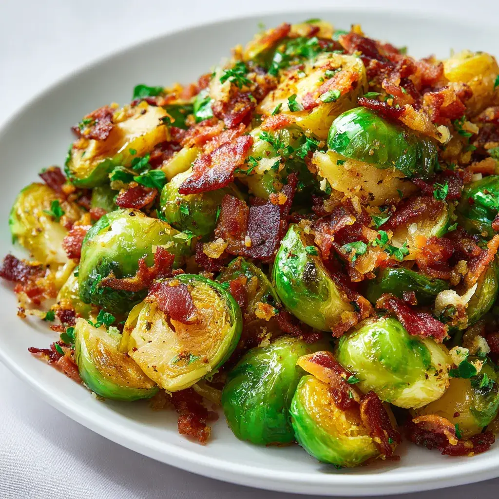 Delicious Brussels Sprouts with Hot Bacon Recipe | Easy & Flavorful Side Dish