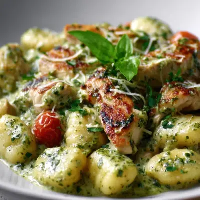 Creamy Pesto Chicken Gnocchi Recipe | Easy & Delicious Dinner Idea