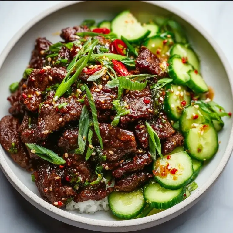 Spicy Keto Korean Beef with Cucumber Salad | Low-Carb, Flavorful & Easy Recipe