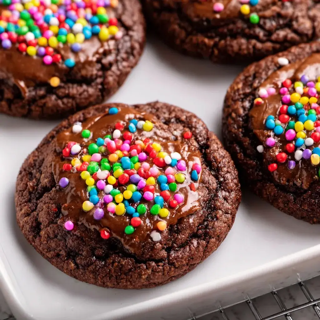 Fudgy Cosmic Brownie Cookies Recipe | Chewy Chocolate Cookie Delight