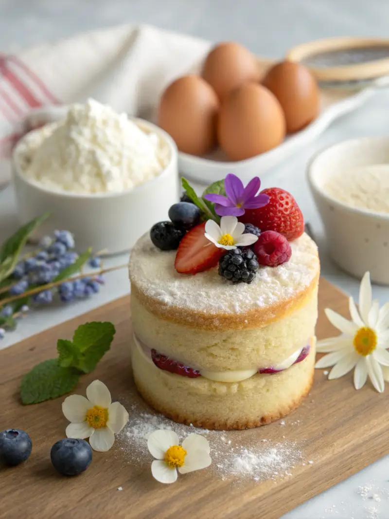 Mini Vanilla Cake ingredients