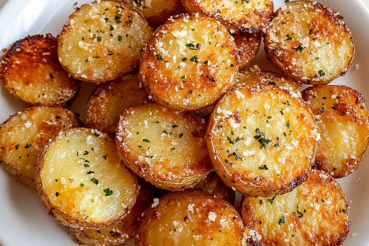 Mini Baked Parmesan Potato Rounds