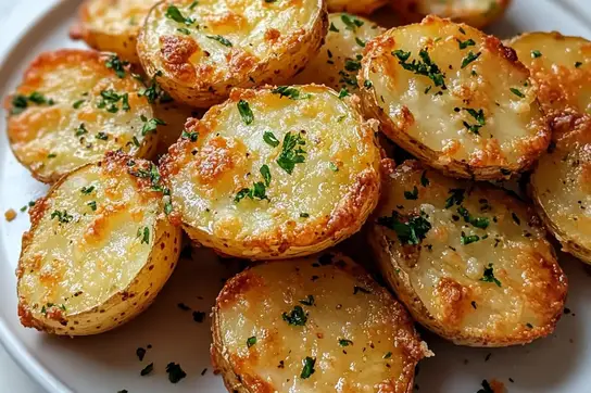 Mini Baked Parmesan Potato Rounds