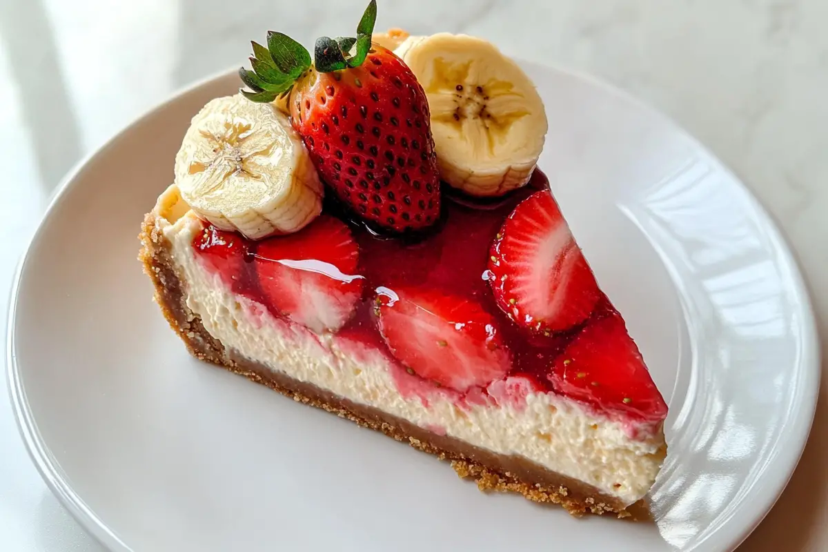 Banana Strawberry Cheesecake