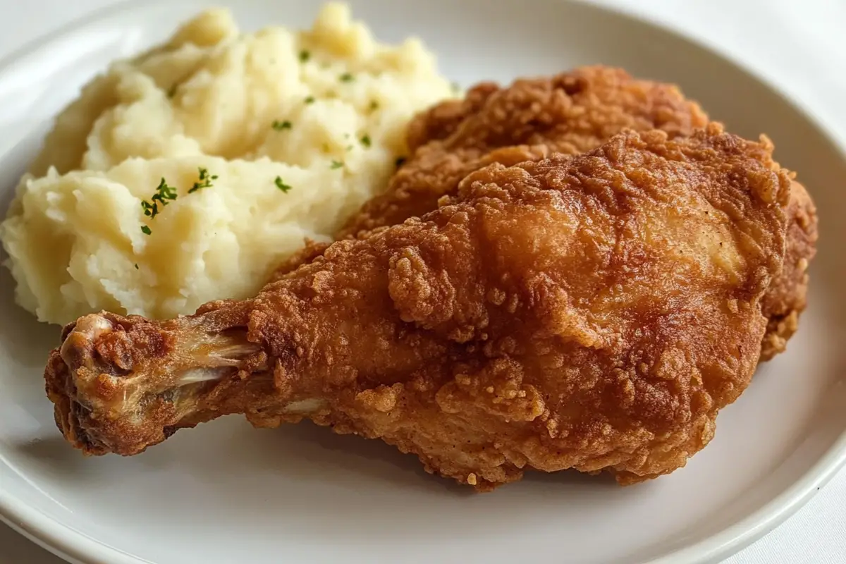 Fried Chicken and Mashed Potatoes