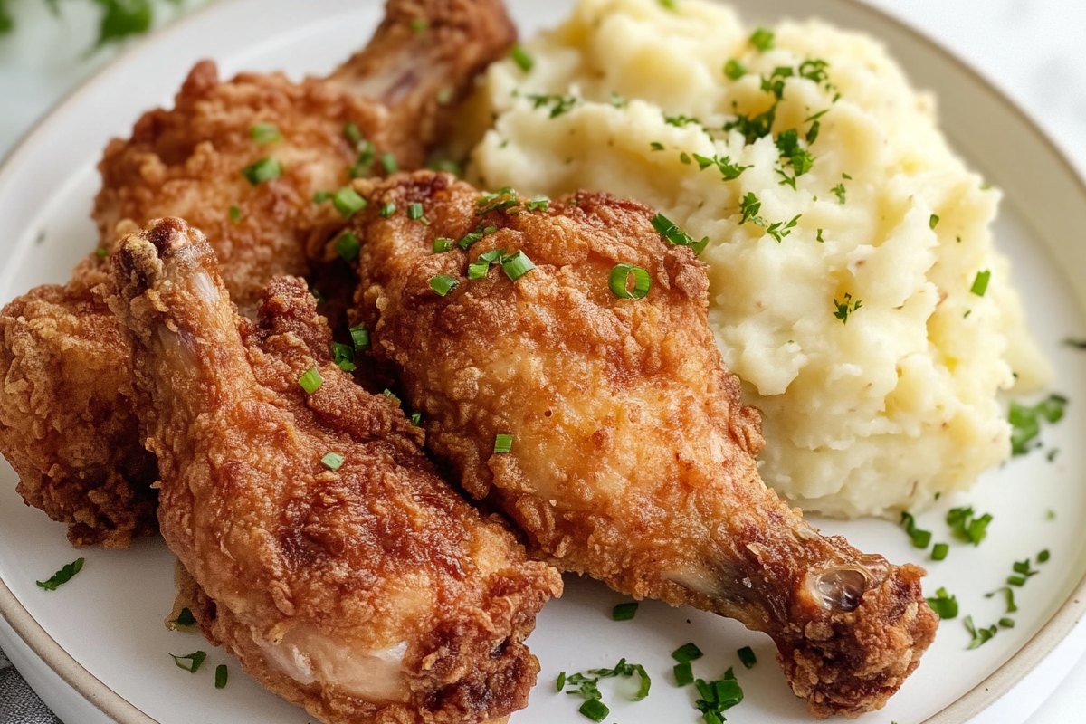 Fried Chicken and Mashed Potatoes