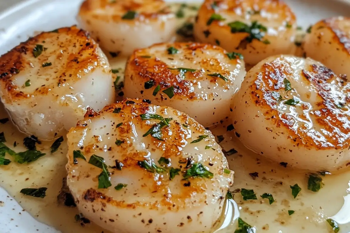 Garlic Butter Baked Scallops