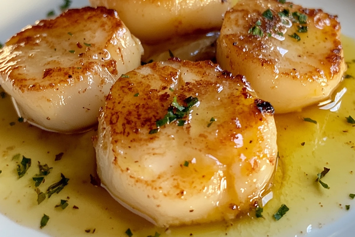 Garlic Butter Baked Scallops