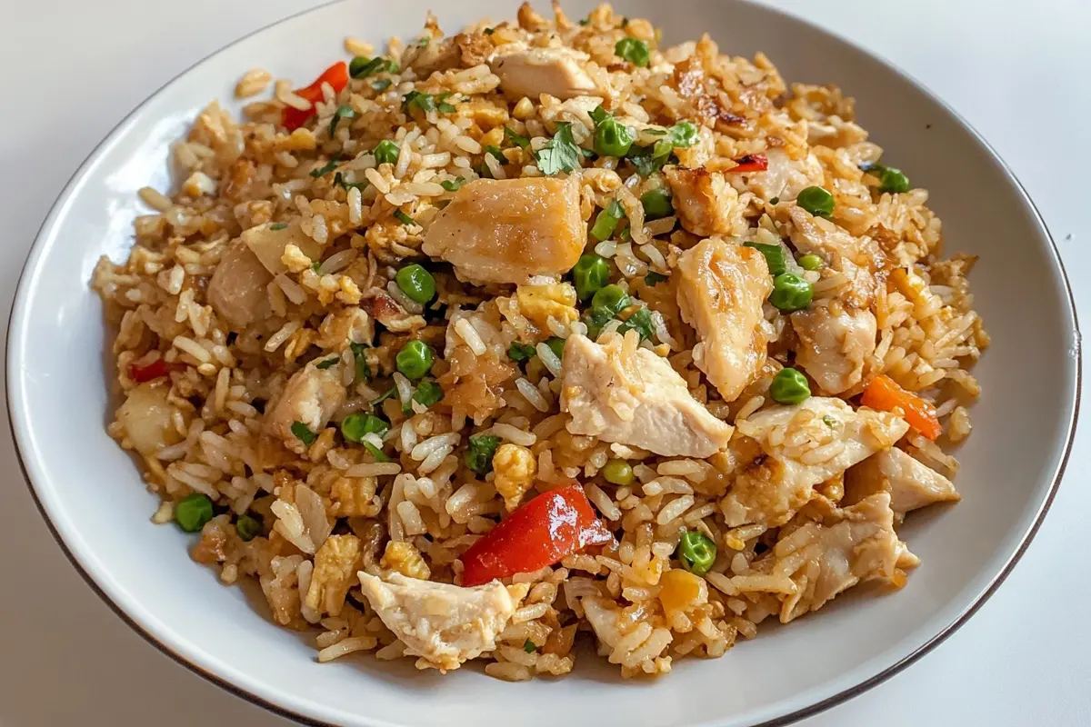 Garlic Chicken Fried Rice Recipe