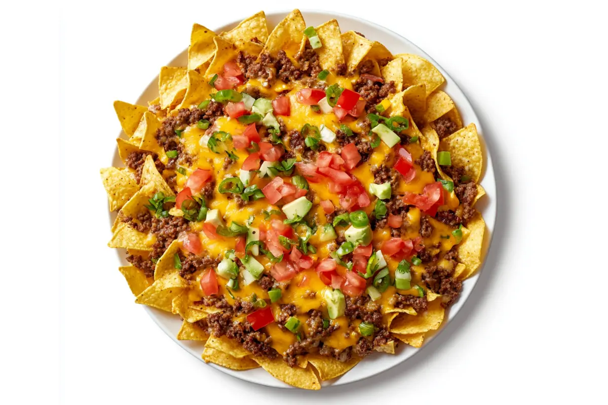 Loaded Cheeseburger Nachos