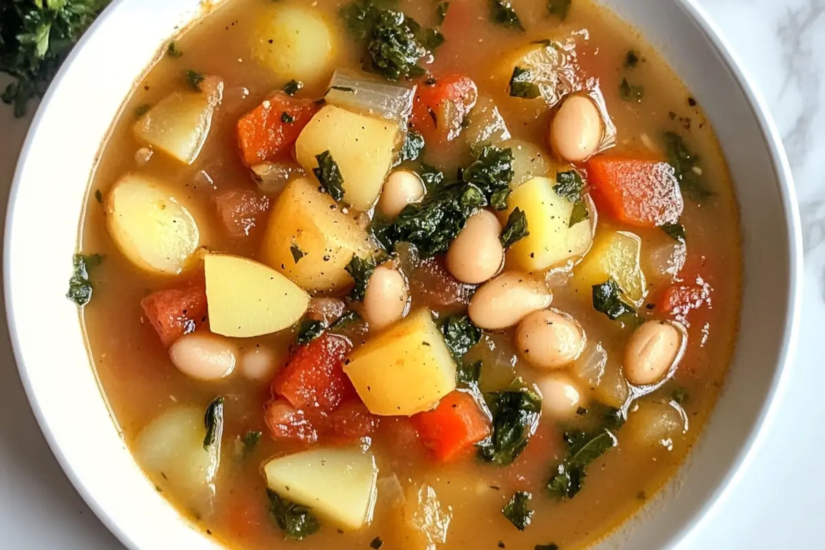 White Bean & Rustic Potato Soup