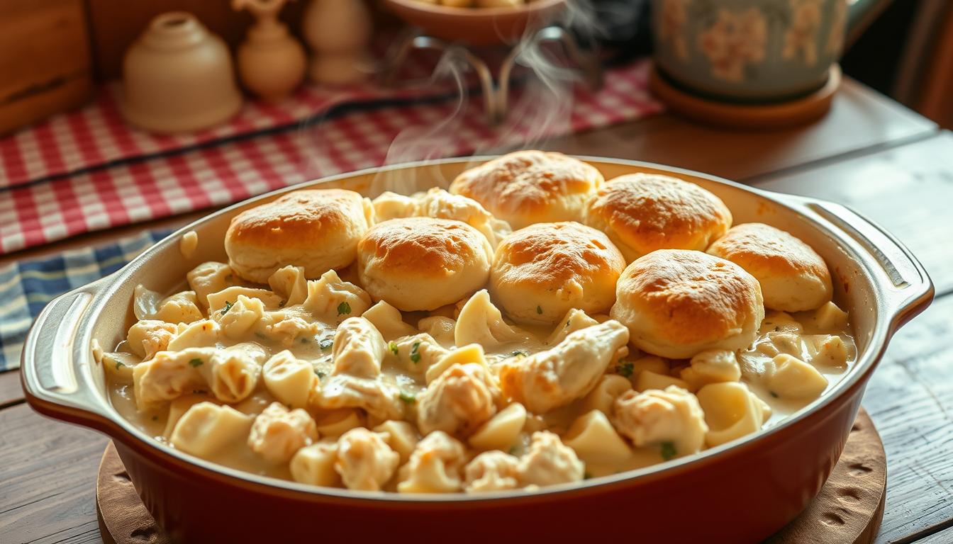 Chicken and Biscuits Casserole